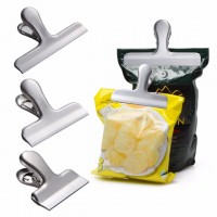 Stainless Steel food storage bag clip Snack Sealing Clip