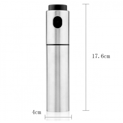 stainless steel fuel injection bottle and Barbecue Marinade Spray Bottle  Brushed Aluminum Olive Oil Sprayer