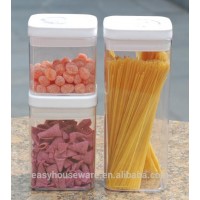 set of 3pcs new lid easy-lock plastic canister-square sealed cans lid canister