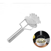 Food Grade kitchen Tools Stainless Steel Elastic Fruit Vegetable Ricer Potato Masher